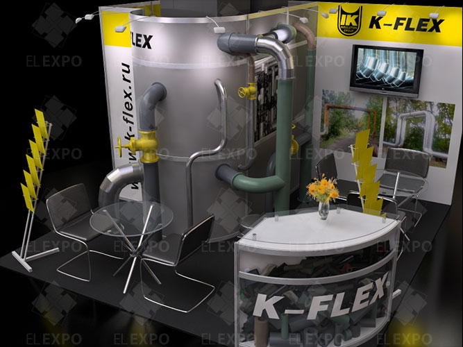 K-Flex - изготовление выставочных стендов в Самаре и Новосибирске