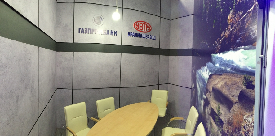 Газпром Банк - изготовление выставочных стендов в Самаре и Новосибирске