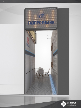 Газпром Банк - изготовление выставочных стендов в Самаре и Новосибирске