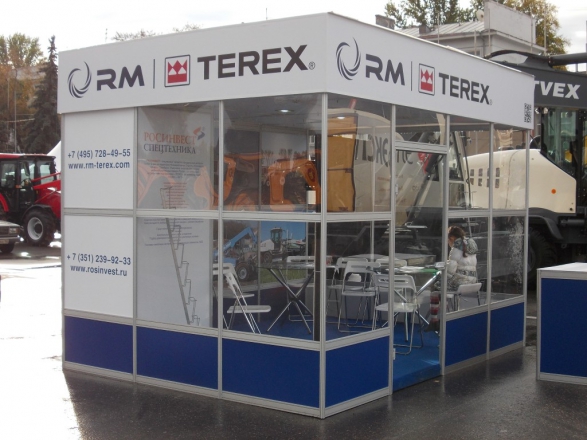 Terex - изготовление выставочных стендов в Самаре и Новосибирске